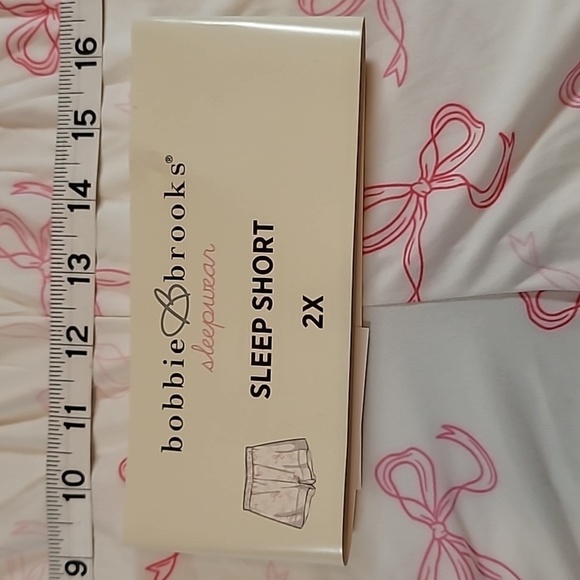0733. NWTs ~ Bobbie Brooks Sleepwear ~ So Comfy ~ Slumber Party ~ Pink Bows - Picture 4 of 7